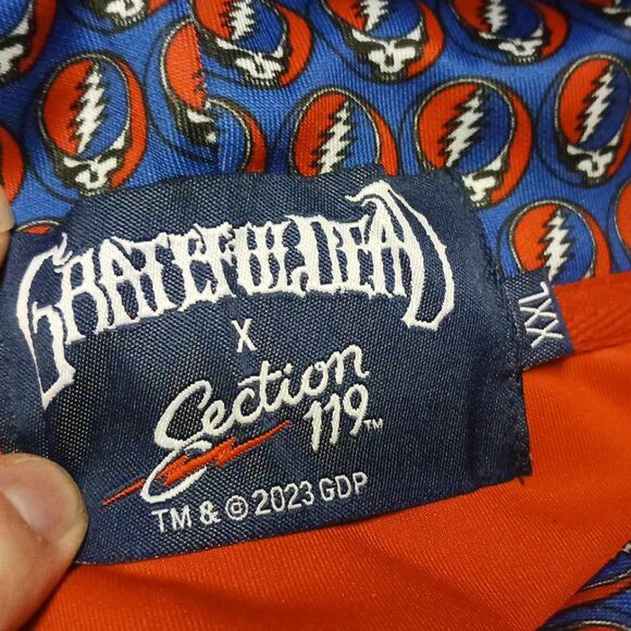 2X  Grateful Dead  Red SYF Section 119 Performance Hoodie  NEW in Package - Picture 3 of 4
